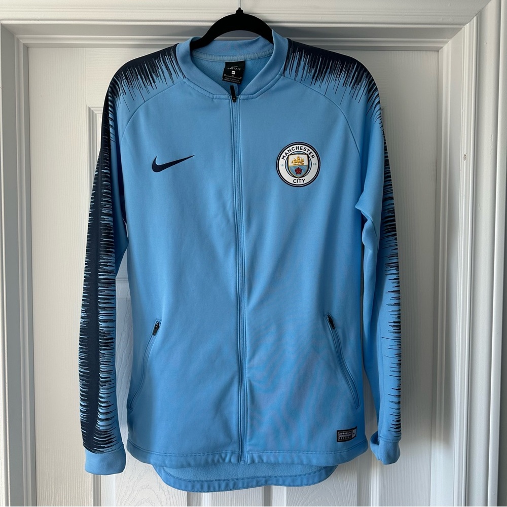 Manchester City 2018/2019 Jacket, Medium, Authentic, Soccer, Jersey